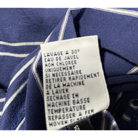 Polo Ralph Lauren Mens XL Short Sleeve Custom Fit Big Pony Striped Shirt Navy - Picture 4 of 9